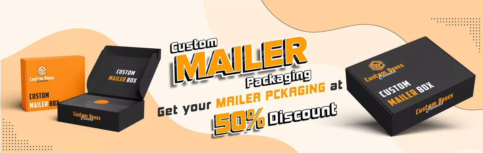 customized mailer packaging boxes at wholesale rate